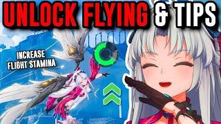 UNLOCK FLYING & BONUS FLIGHT STAMINA ! Wuthering Waves Flying Gadget Tips & Tutorial