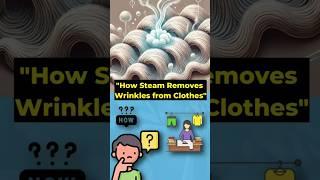 "How Does Steam Remove Wrinkles from Clothes? The Science Explained!" #science #physics #SteamIron