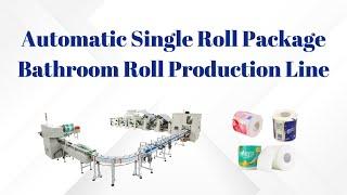 Good Price 1850 mm Automatic Single Roll Package Toilet Tissue Paper Bathroom Roll Production Line