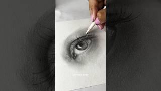 Eye Drawing ️ Sketch with us #art #sketchbook #realism #painting #satisfying