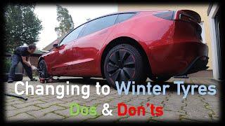 Dos & Don'ts when Changing to Winter Tyres on your Tesla