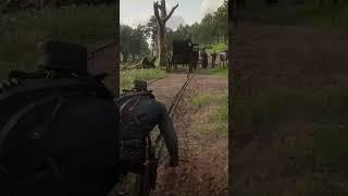 red dead redemtion 2 - Rob The Wagon #rdr2 #reddeadredemtion2 #reddeadredemption #shorts #gaming