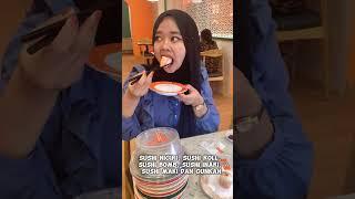 mukbang setinggi 1 meter Sushi Viral & enak malah dapat gratis #sushi #mukbang #makangratis #kuliner