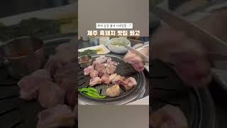 흑돼지 살결 디테일한거보고 놀랬…!