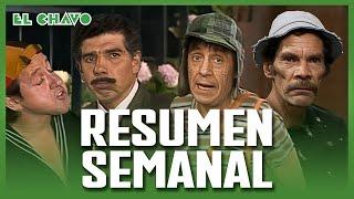 TRAVESURAS de El Chavo del 8: Año Nuevo, Enyesar la Vecindad, Las Goteras | Resumen Semanal