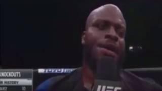 Derrick Lewis Roast Ronda Rousey & Travis Brown after KO - UFC cuts from Offical Octagon Interview!