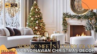 Elegant Scandinavian Christmas Decor: Where Nordic Charm Meets Luxury Glam