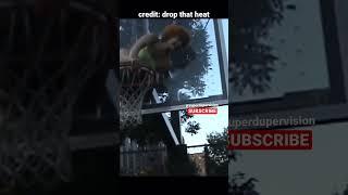 Ice Spice Climbing the Basketball Hoop for Munch Music Video #icespice #rap #rapper #shorts