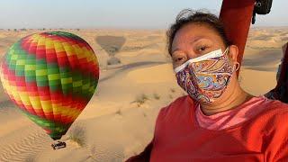 We Took A Dubai Hot Air Balloon Ride - Amazing!