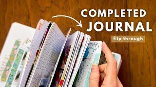 COMPLETED Journal & Scrapbook Flip Through | How I Document My Life