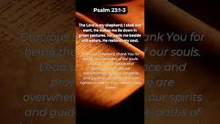 Psalm 23:1-3 Study Affirmation and Prayer