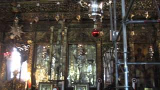 The Church of Nativity, Bethlehem - The main Greek Orthodox altar with the Orthodox iconostasis