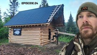 Log Cabin Build on Off-Grid Homestead |EP24| Foundation + Floor