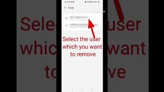 remove Google account from Android. #Google # Android#mobile