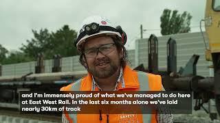 East West Rail - CS1 Track Laying Completion