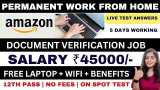 URGENT AMAZON HIRING LIVE TEST ANSWERS  WORK FROM HOME JOBS ONLINE JOBS AT HOME  KYC JOBS