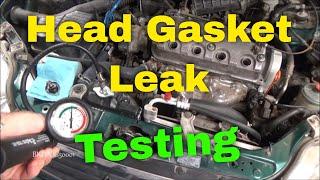 Honda Head Gasket Leak Testing Using Coolant Pressure Tester