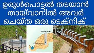 A method for landslides control. How to control rainfall induced landslides. landslide control ideas