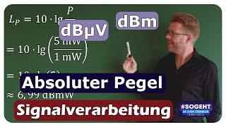 Absoluter Pegel in der Elektrotechnik: Leistungspegel (dBmW) / Spannungspegel (dBµV)