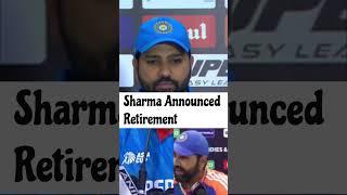 Rohit Sharma Retirement Announcement   #rohitsharma #viratkohli