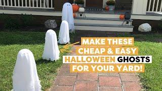 Make These Cute DIY Ghosts for Your Front Yard | DIY Outdoor Halloween