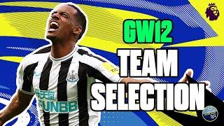 GW12 Team Selection | Fantasy Premier League Tips 24/25