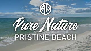 4K White Beaches | Calming Waves with Peaceful Music for Relaxation, Studying, Sleeping - 5 Hours