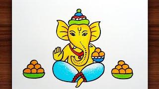 Ganpati Bappa Drawing || Ganesh Chaturthi Special Drawing|| Ganesha Drawing Step by Step..