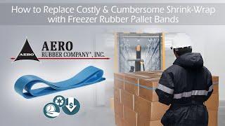 Freezer Rubber Pallet Bands   A Shrink Wrap Alternative