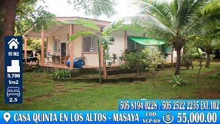 Propiedades en Nicaragua - Venta de casa quinta en masaya