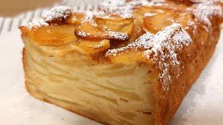 Easy "Invisible" Apple Cake Recipe [More Apples Than Dough!]  Torta Invisibile di Mele