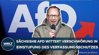 AFD SACHSEN: Gesichert rechtsextrem! Jörg Urban sieht "politischen Schachzug" von Verfassungsschutz