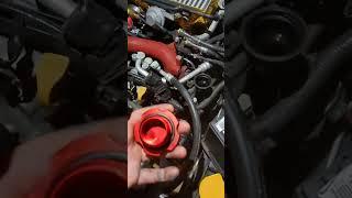 2012 subaru STI catch can better than AOS. #subaru #mechanic