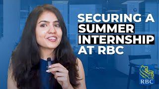 HOW I GOT A SUMMER INTERNSHIP AT RBC WITH NO FINANCE EXPERIENCE!