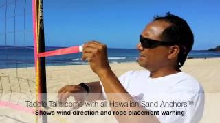 Hawaiian Sand Anchor™ by Pacific Ocean Dreams™ - Beach Volleyball Net Set Up