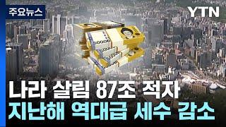 나라 살림 87조 적자...재정 건전성 우려 / YTN