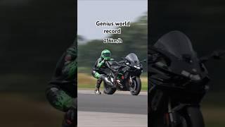 Guinness World Record 256km/h motorcycle dragged #Guinness #stunt #bike #motorcycle #fastest #world