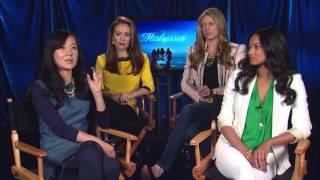 #RedCarpetReport Interview @Mistresses_ABC @Alyssa_Milano #YunjinKim @RochelleAytes @JesMacallan