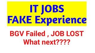 Fake Experience - BGV Failed , What next? #servicenow #skfacts