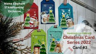 Christmas Card Series | Card 7 | Shaker Gift Tags | Ft. Mama Elephant