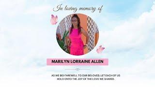 "Thanksgiving Service  for the life of Marilyn Lorraine Allen ||  September 15,2024