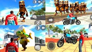 New tung tung sahur cheat code | Rgs menu update| royal enfield hunter bike | indian bike driving 3d