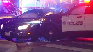 Pomona Police Officer Involved in Traffic Collision