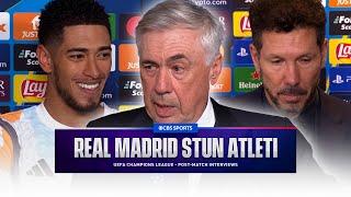 "I am DEAD" Ancelotti on CRAZY match as Real Madrid advance | "I'm VERY PROUD" Simeone on Atleti 