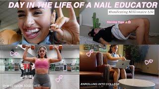 Day in the Life of a Nail Educator Manifesting My Millionaire Dream Life | VLOG 