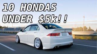 11 Cool & Reliable Hondas For Less Than $5k