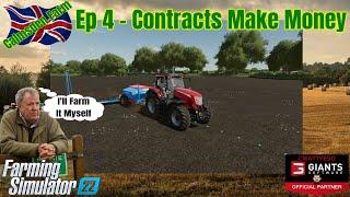 Ep 4 Contracts Make Money | FS22 Calmsden Farm Let's Play | Farming Simulator 22 | LS22