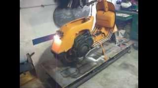 Vespa P125X 1978.g. with PX200E engine startup after rebuild 2/2