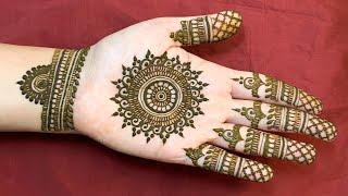 EASY ROUND MANDALA MEHNDI HENNA DESIGN FOR PALMS