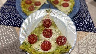 Pizza di zucchine , ricetta light